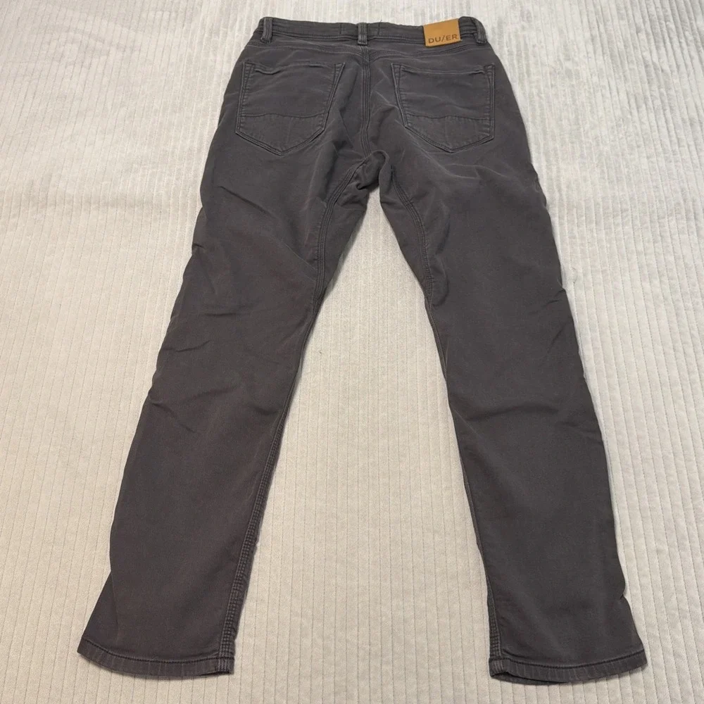 DU/ER N2X Relaxed Taper Jeans Mens 30x30 Gray Performance Stretch